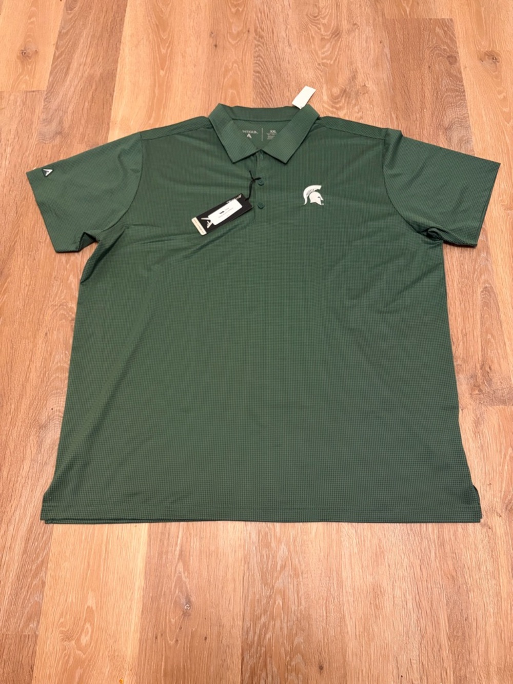 NWT Michigan State Spartans Antigua Balance Polo Shirt Mens XXL Green MSU Golf